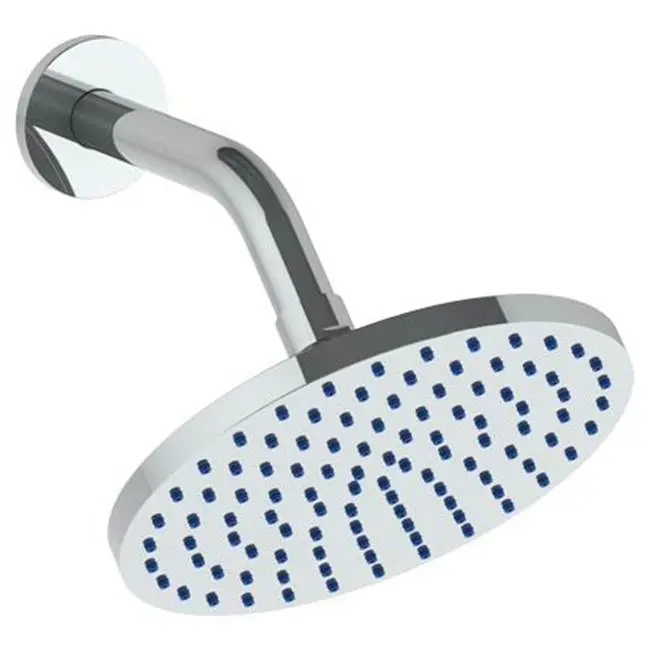 Wall Mounted Showerhead, 6"dia, with 6" Arm and Flange