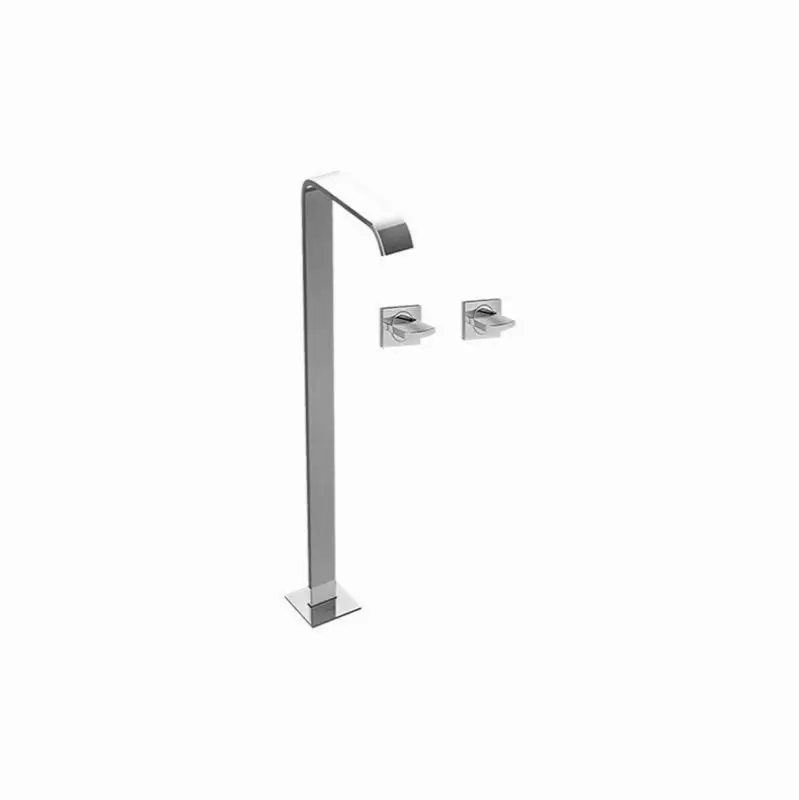 Targa Floor-Mounted Vessel Filler with Deck-Mounted Handles (Rough and Trim)