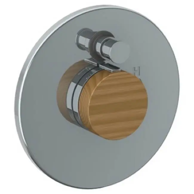 Wall Mounted Pressure Balance Shower Trim With Diverter, 7" Dia.