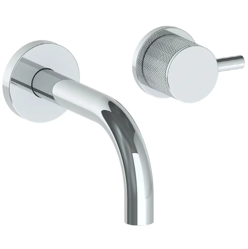 Wall Mounted 2 Hole Lavatory Set with 6" Spout