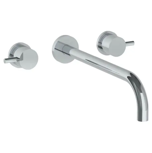 Wall Mounted 3 Hole Lavatory Set with 11 7/8" Spout