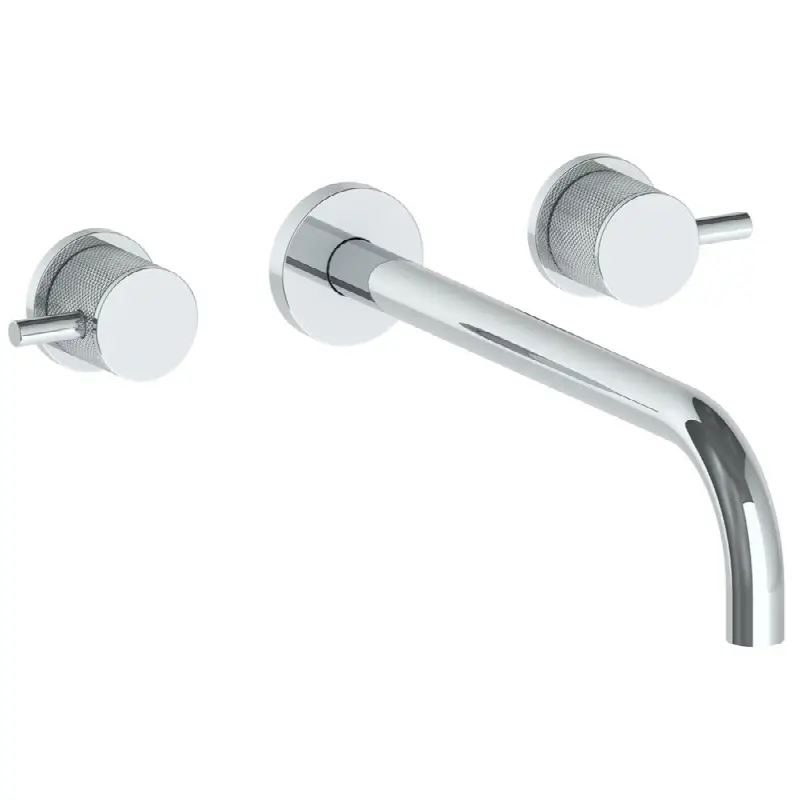 Wall Mounted 3 Hole Lavatory Set with 11 7/8" Spout
