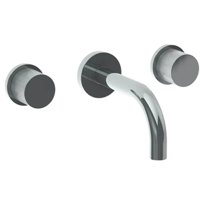 Wall Mounted 3 Hole Lavatory Set with 6" Spout