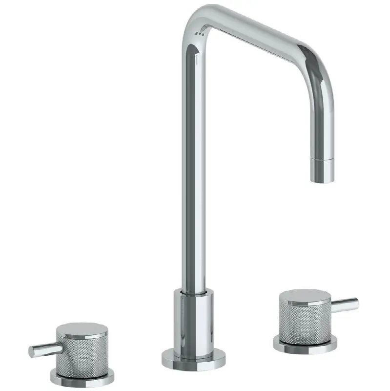 Deck Mounted 3 Hole Square Top Kitchen Faucet