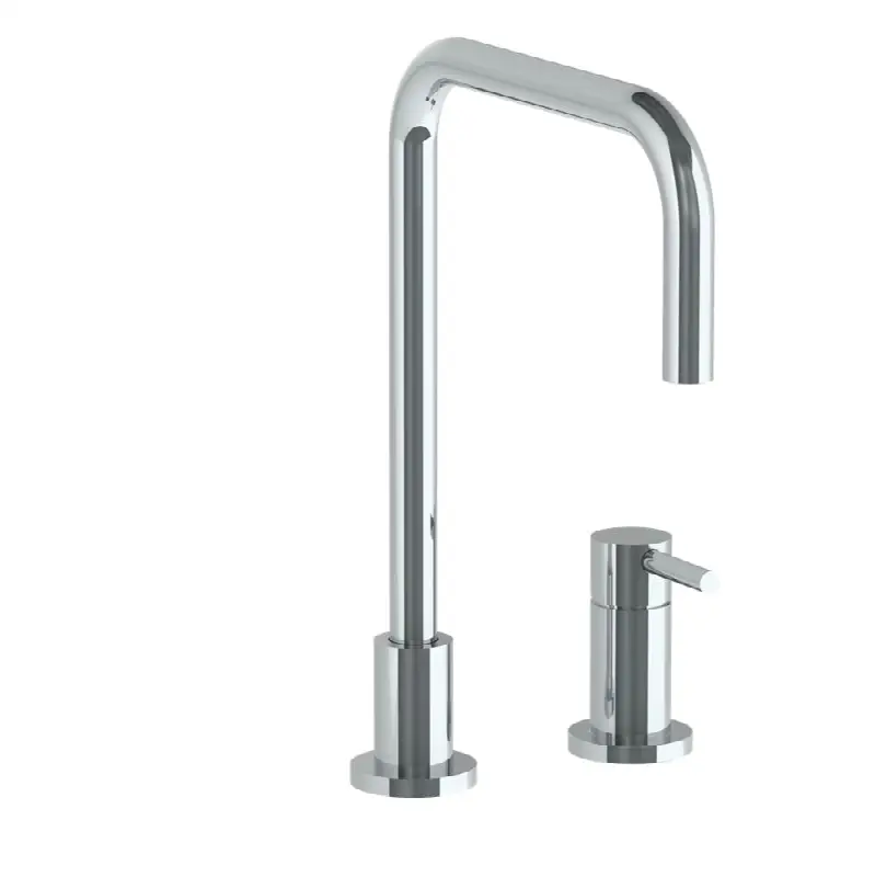 Deck Mounted 2 Hole Square Top Kitchen Faucet