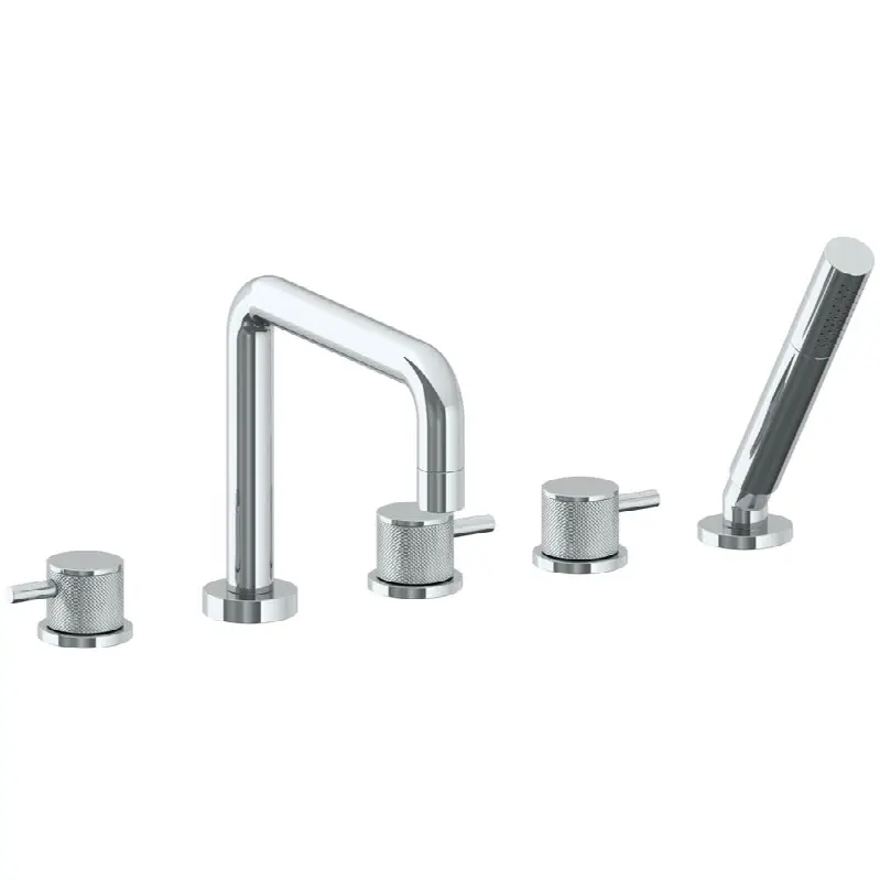 Deck Mounted 5 hole Square Bath set