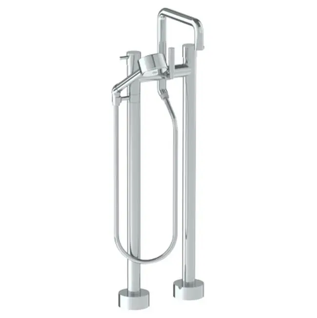 Floor Standing Bath set with Square Spout and Volume Hand Shower