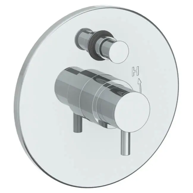 Wall Mounted Pressure Balance Shower Trim with Diverter, 7" dia.