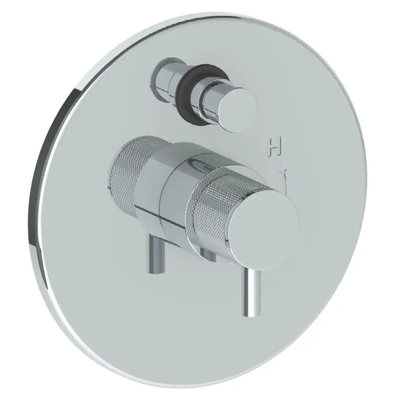 Wall Mounted Pressure Balance Shower Trim with Diverter, 7" dia.