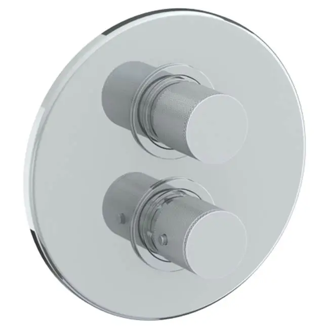 Wall Mounted Thermostatic Shower Trim with built-in control, 7 1/2" dia.