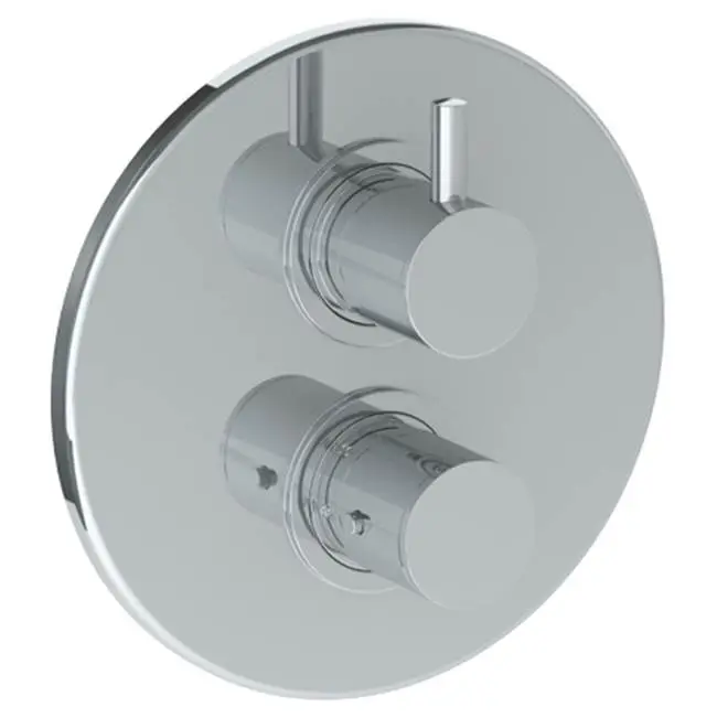 Wall Mounted Thermostatic Shower Trim with built-in control, 7 1/2" dia.