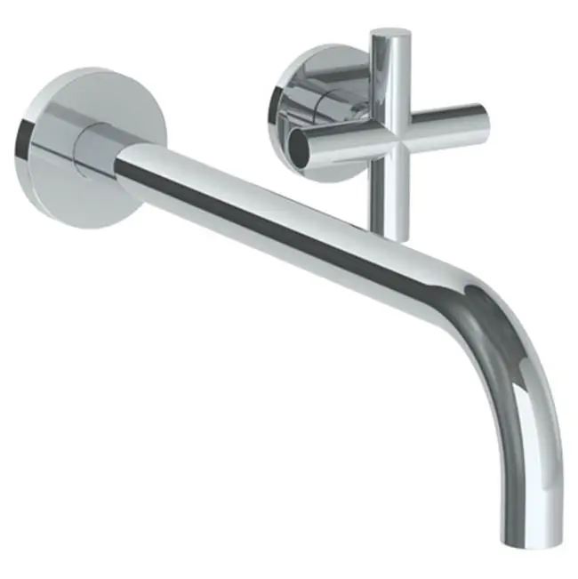 Wall Mounted 2 Hole Lavatory Set with 11 7/8" Spout