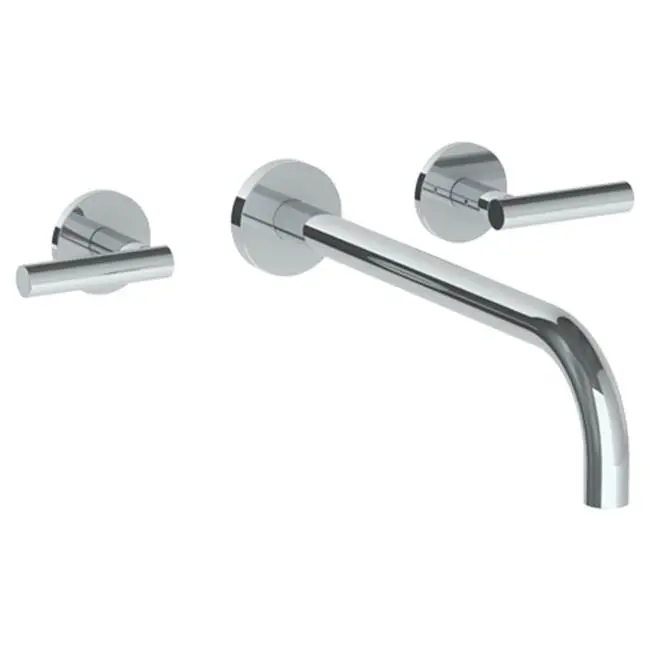 Wall Mounted 3 Hole Lavatory Set with 11 7/8" Spout