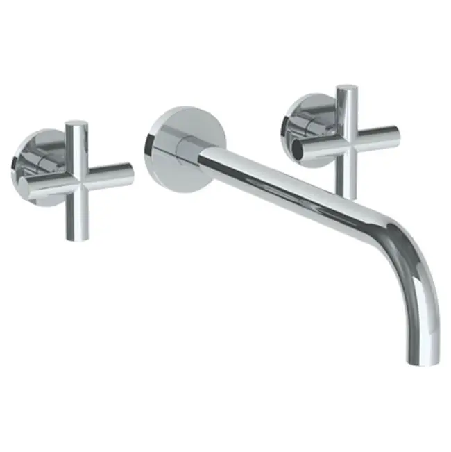 Wall Mounted 3 Hole Lavatory Set with 11 7/8" Spout