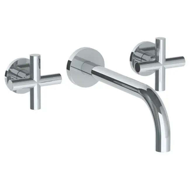 Wall Mounted 3 Hole Lavatory Set with 8 3/4" Spout