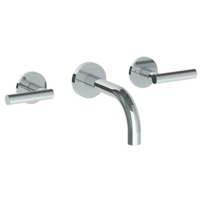 Wall Mounted 3 Hole Lavatory Set with 6" Spout