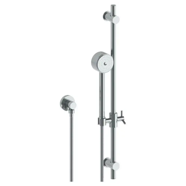 Positioning Bar Shower kit with Volume Hand Shower and 69" Hose