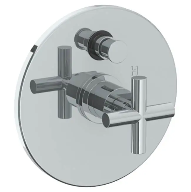 Wall Mounted Pressure Balance Shower Trim with Diverter, 7" dia.