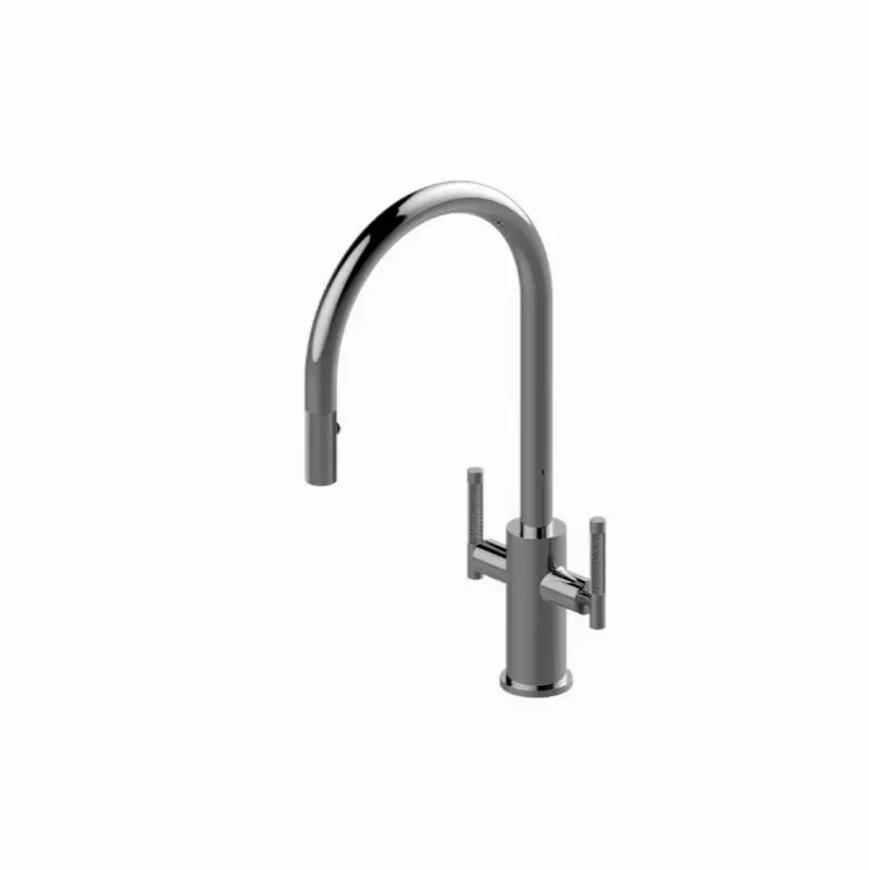 Pull-Down Two-Handle Kitchen Faucet