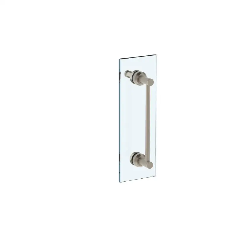 Urbane 24" Shower Door Pull With Knob / Glass Mount Towel Bar with Hook