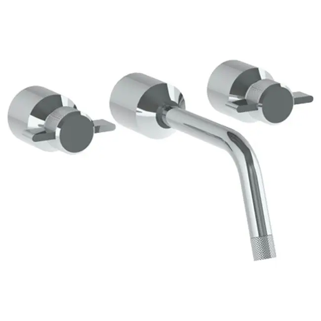 Wall Mounted 3 Hole Lavatory Set with 8 3/4" spout