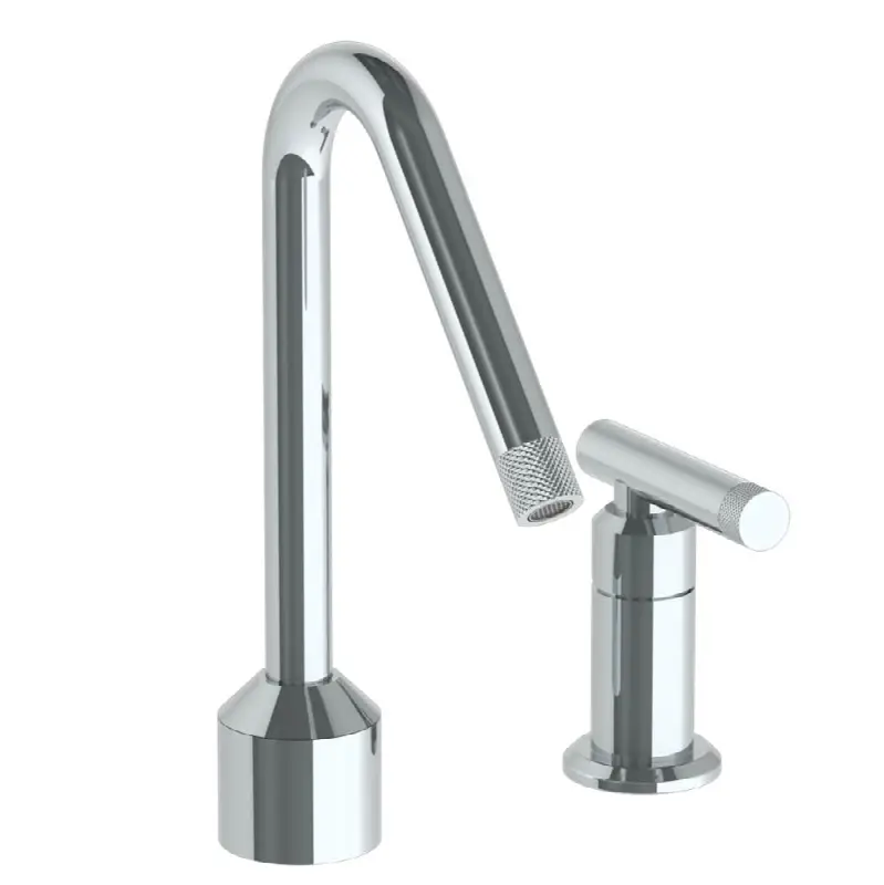 Deck Mounted 2 Hole Kitchen Set With Angled Spout