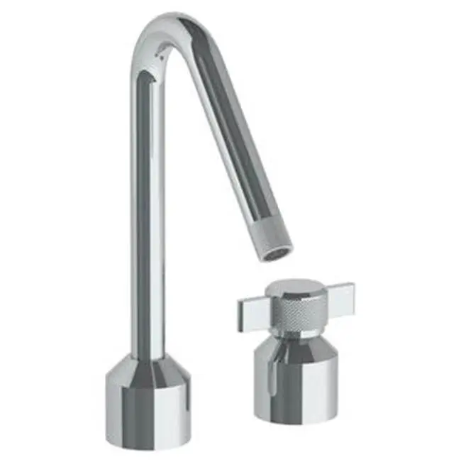 Deck Mounted 2 Hole Kitchen Set With Angled Spout