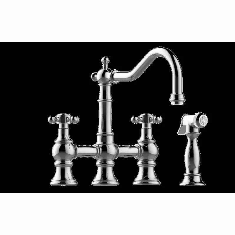 Bridge Kitchen Faucet with Side Spray
