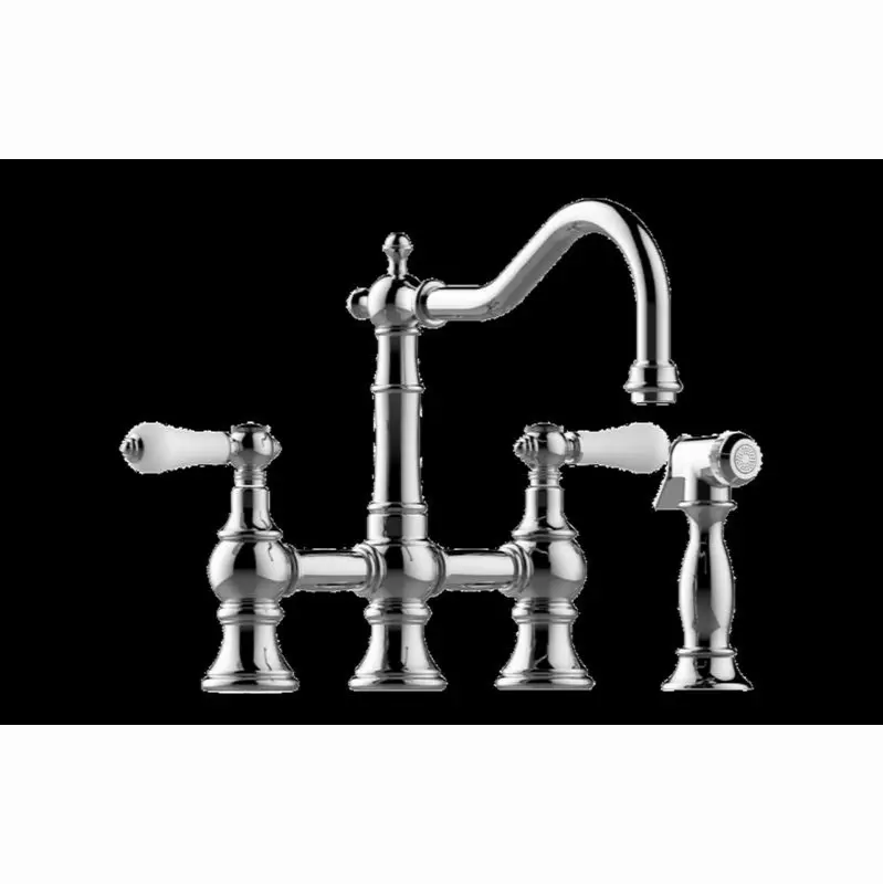 Bridge Kitchen Faucet with Side Spray