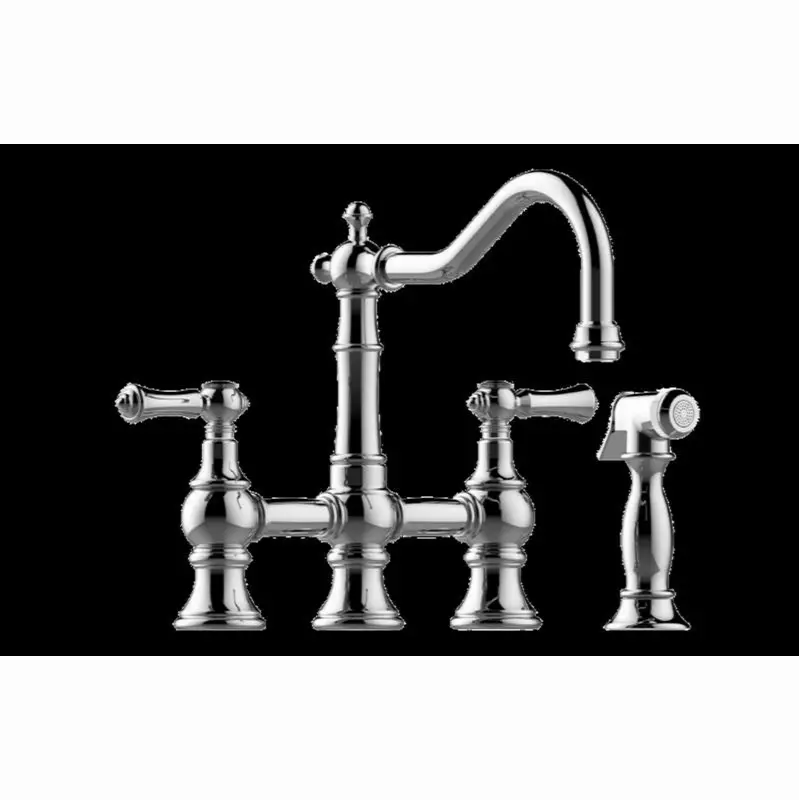 Bridge Kitchen Faucet with Side Spray