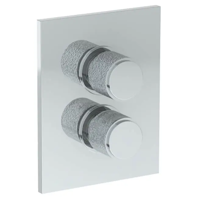 Wall Mounted Thermostatic Shower Trim with built-in control, 6 1/4" X 8"
