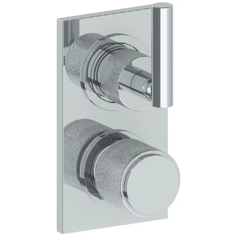 Wall Mounted Mini Thermostatic Shower Trim with built-in control, 3 1/2" X 8"