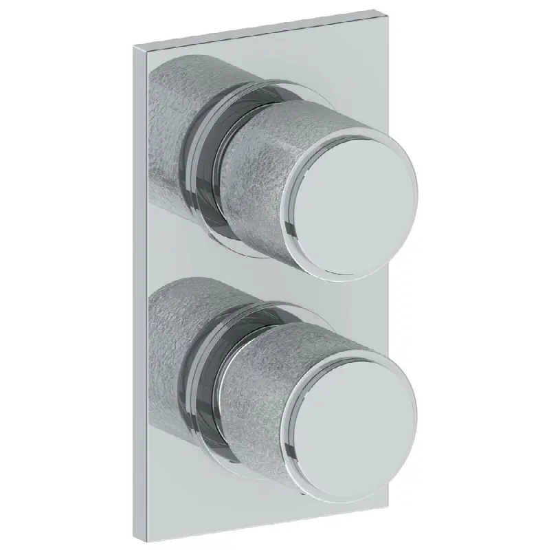 Wall Mounted Mini Thermostatic Shower Trim with built-in control, 3 1/2" X 8"