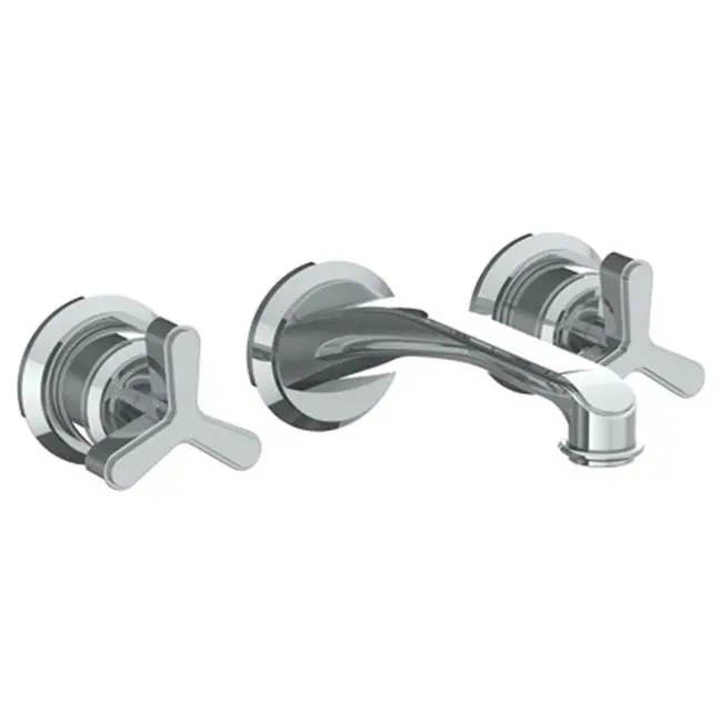 Wall Mounted 3 Hole Lavatory Set with 8" CTC Spout