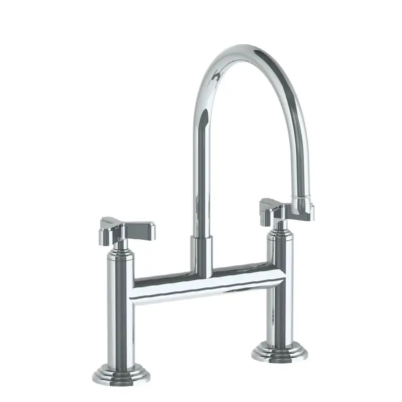 Deck Mounted Bridge Kitchen Faucet