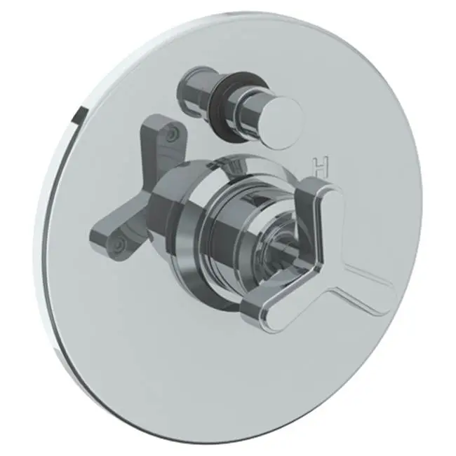Wall Mounted Pressure Balance Shower Trim with Diverter, 7" dia.