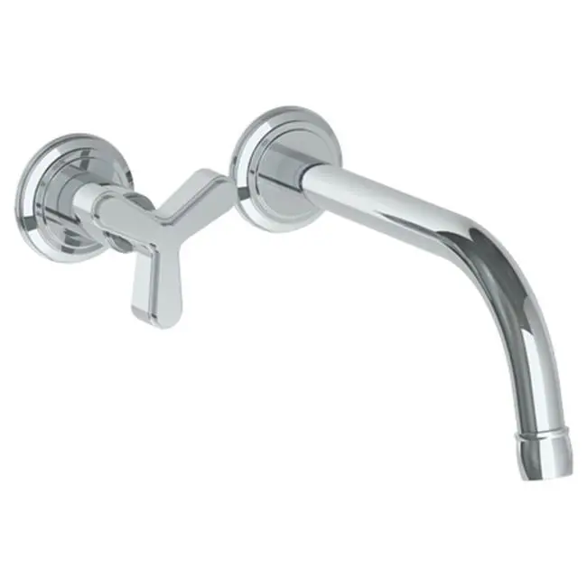 Wall Mounted 2 Hole Lavatory Set with 8 1/8" CTC Spout
