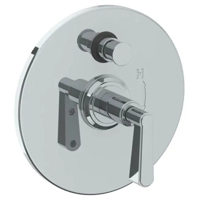 Wall Mounted Pressure Balance Shower Trim with Diverter, 7" dia.