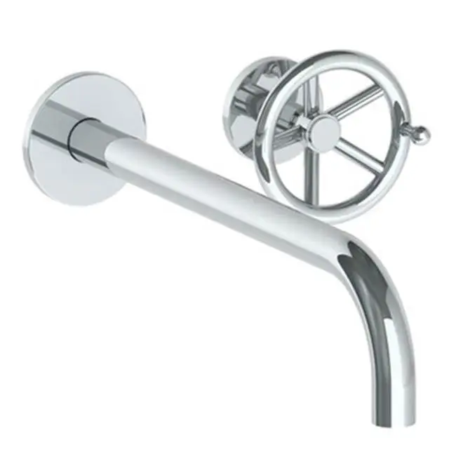 Wall Mounted 2 Hole Lavatory Set with 11 7/8" Spout