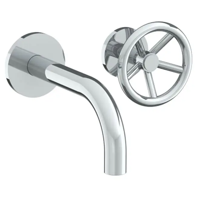 Wall Mounted 2 Hole Lavatory Set with 8 3/4" Spout