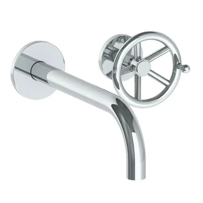 Wall Mounted 2 Hole Lavatory Set with 8 3/4" Spout