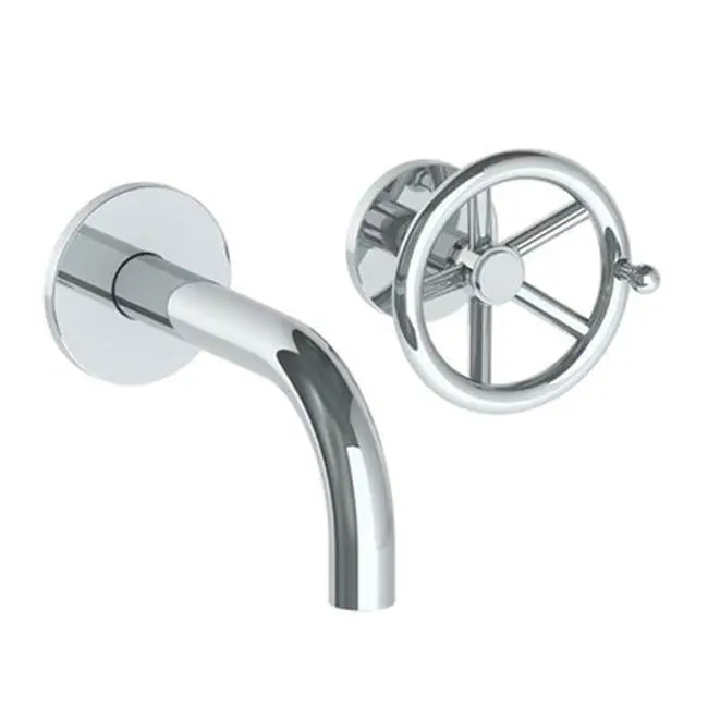 Wall Mounted 2 Hole Lavatory Set with 6" Spout