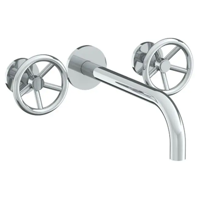 Wall Mounted 3 Hole Lavatory Set with 11 7/8" Spout