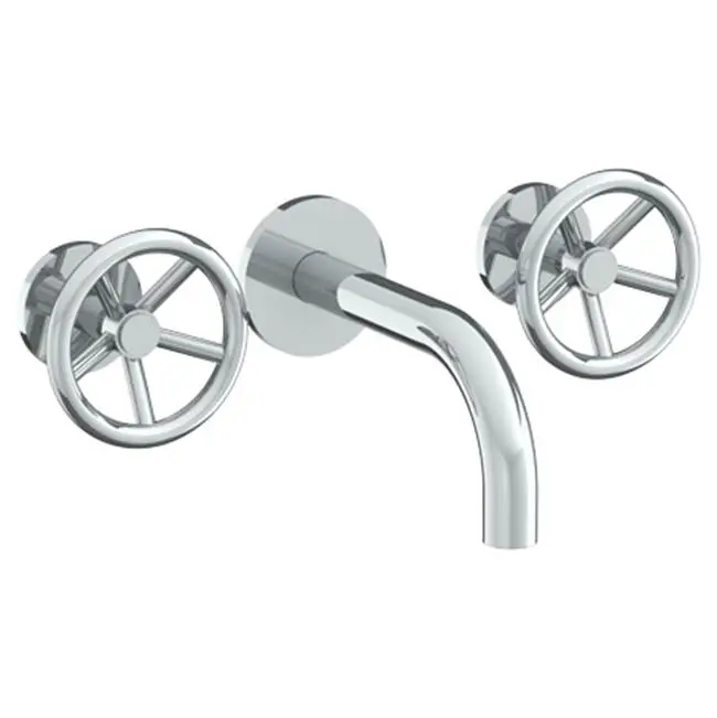 Wall Mounted 3 Hole Lavatory Set with 8 3/4" Spout
