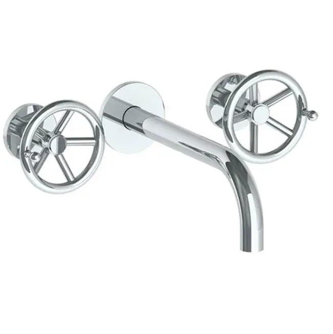 Wall Mounted 3 Hole Lavatory Set with 8 3/4" Spout