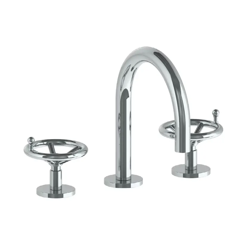 Deck Mount 3 Hole Gooseneck Lavatory Set