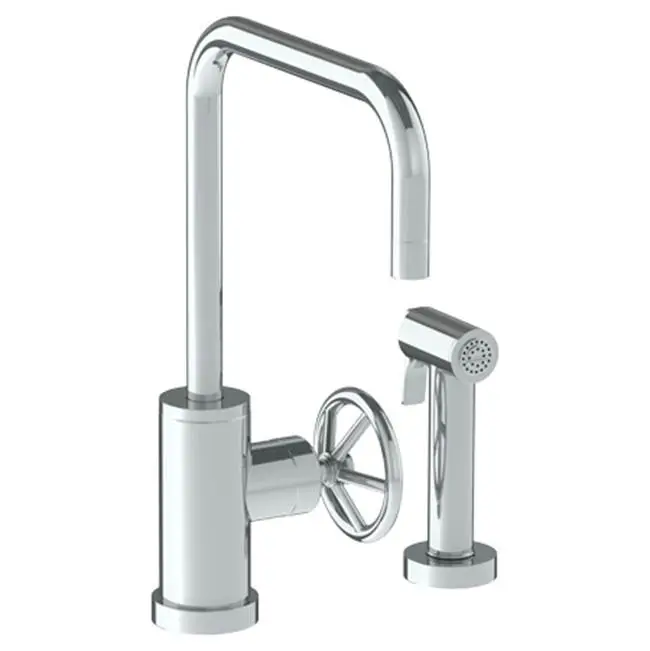 Deck Mounted 2 Hole Kitchen Set - Includes Side Spray