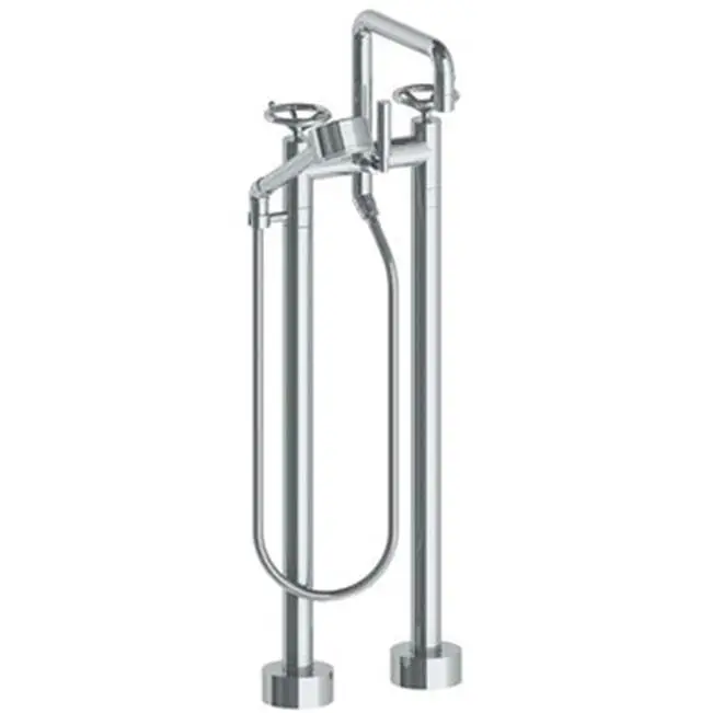Floor Standing Square Bath Set with Volume Hand Shower