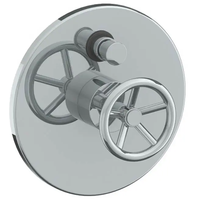 Wall Mounted Pressure Balance Shower Trim with Diverter, 7" dia.