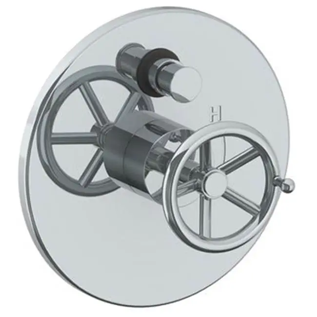 Wall Mounted Pressure Balance Shower Trim with Diverter, 7" dia.